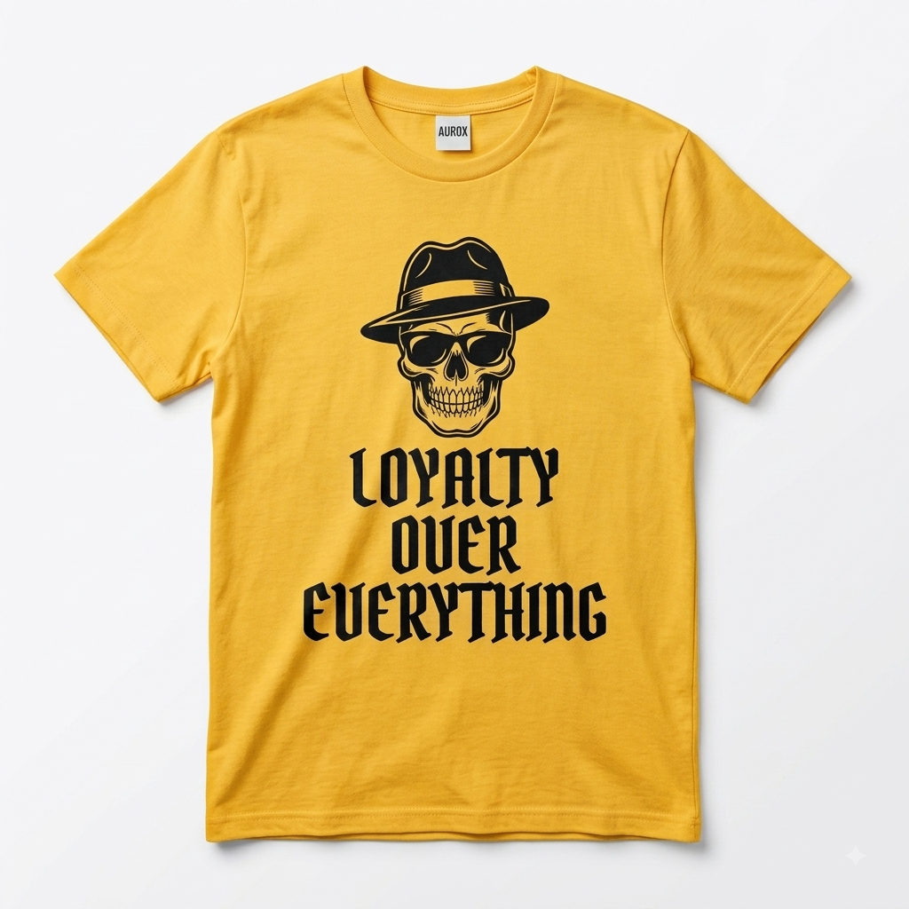 AUROX ‘Loyalty Over Everything’ Skull Graphic Tee