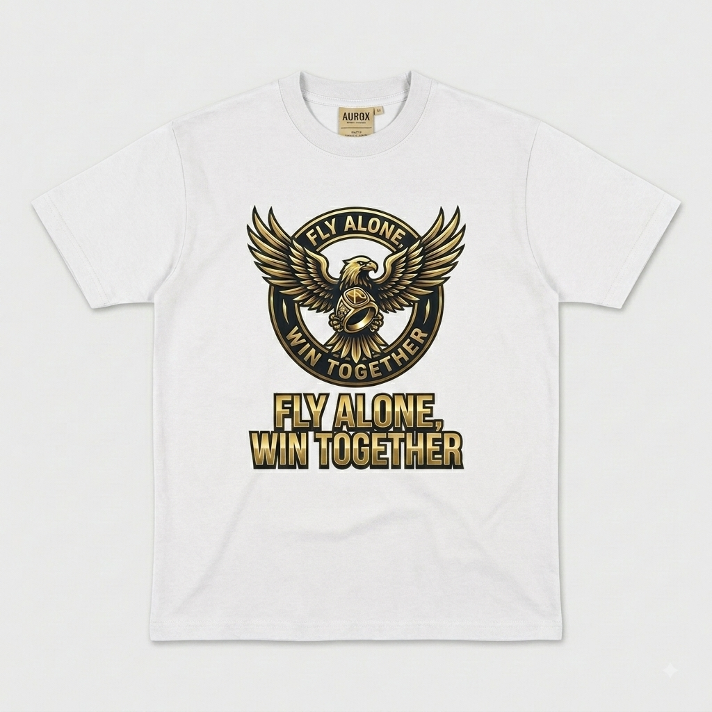Aurox "Fly Alone, Win Together" Graphic Tee