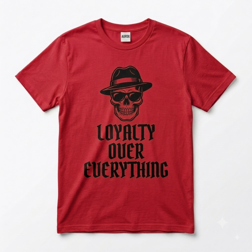 AUROX ‘Loyalty Over Everything’ Skull Graphic Tee