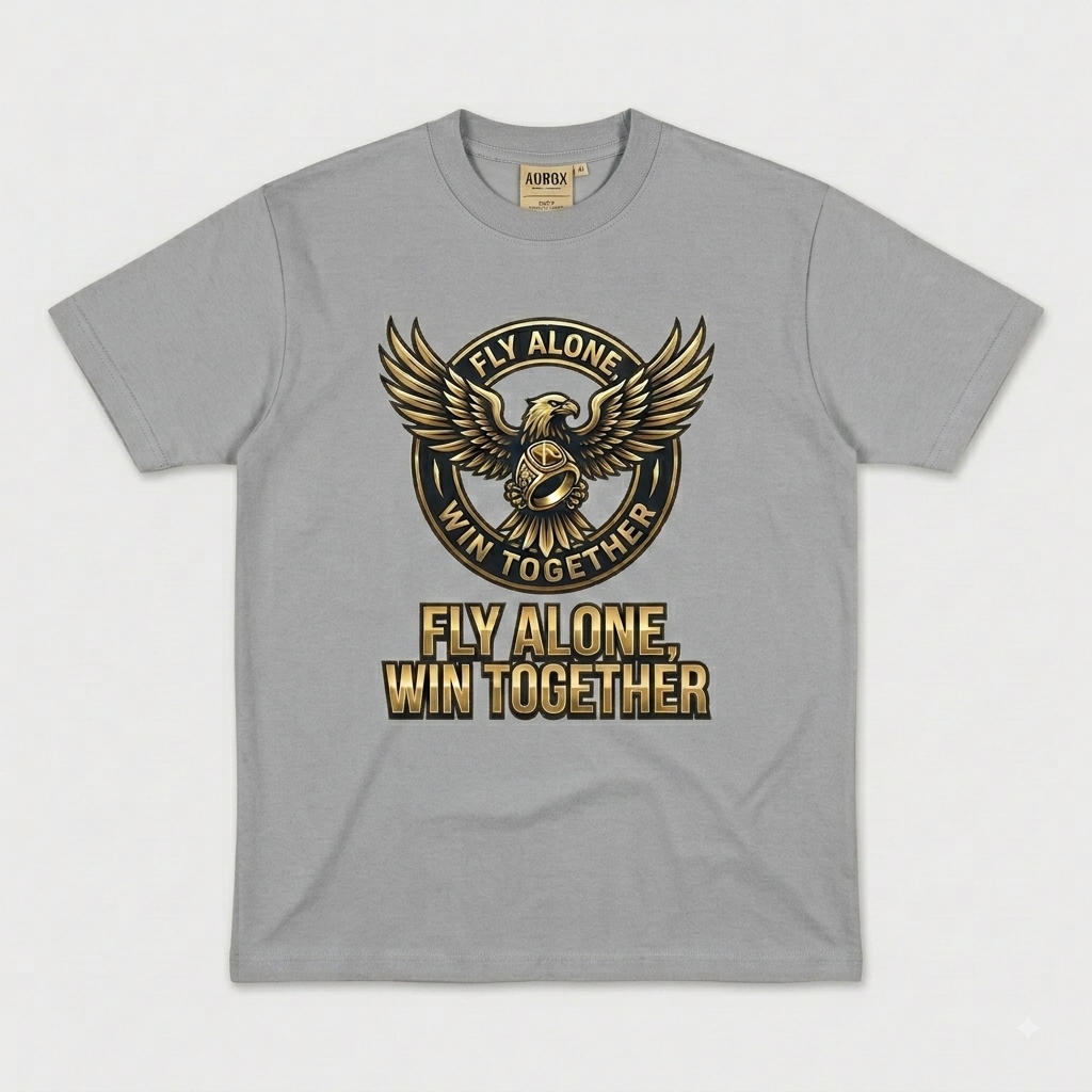 Aurox "Fly Alone, Win Together" Graphic Tee