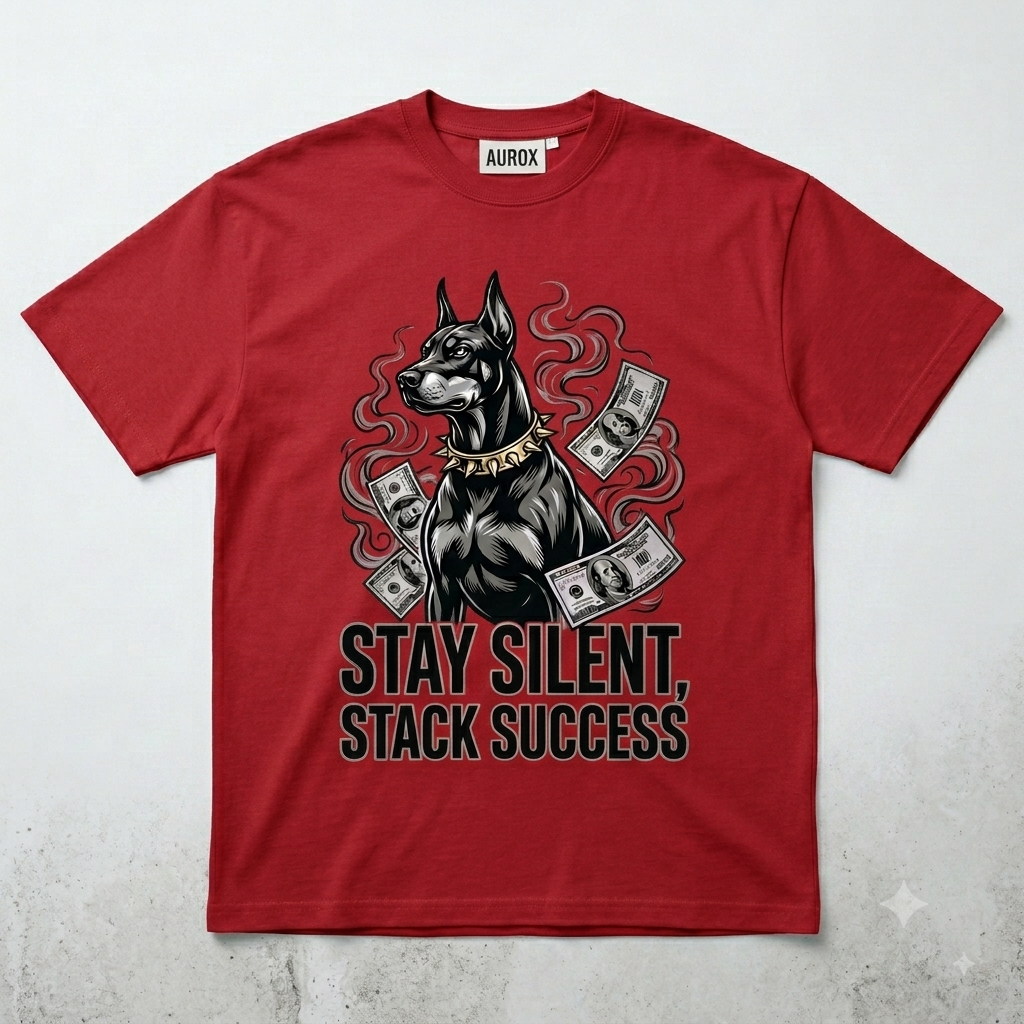 AUROX "STAY SILENT, STACK SUCCESS" Graphic Tee