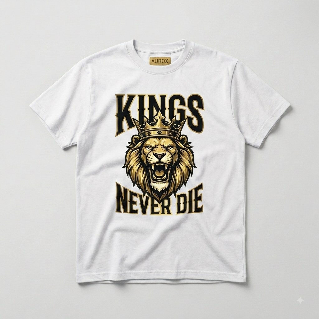 The ‘AUROX’ Regal Lion: Kings Never Die Tee