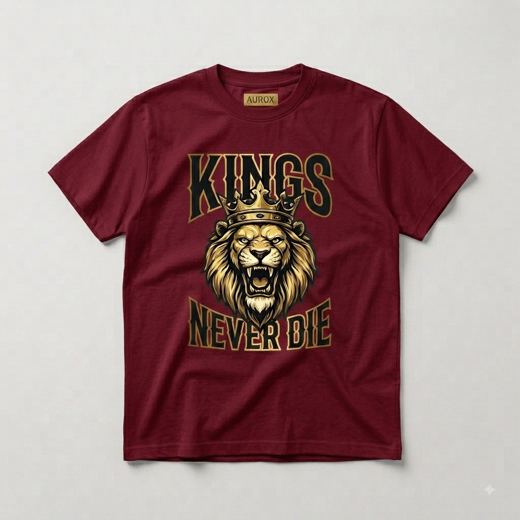 The ‘AUROX’ Regal Lion: Kings Never Die Tee