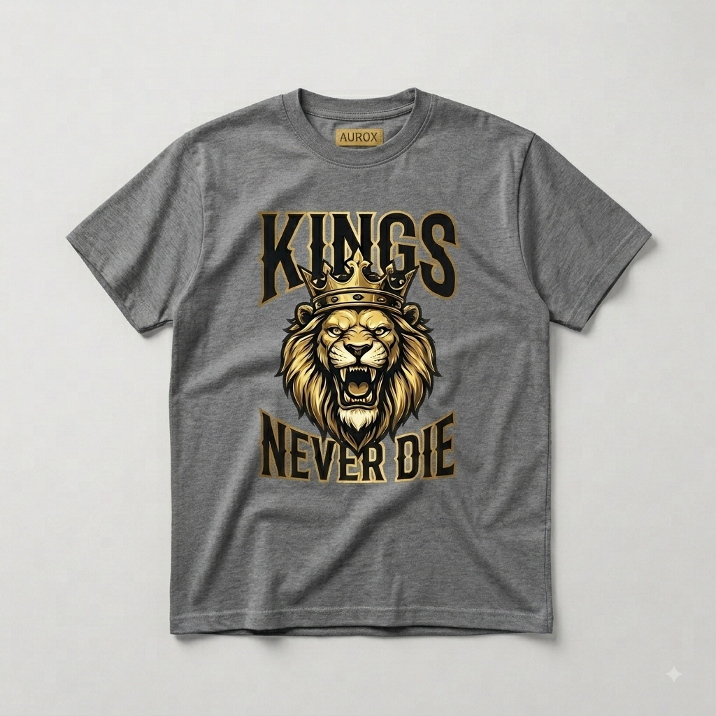 The ‘AUROX’ Regal Lion: Kings Never Die Tee