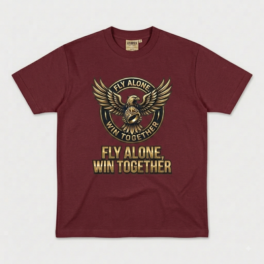 Aurox "Fly Alone, Win Together" Graphic Tee