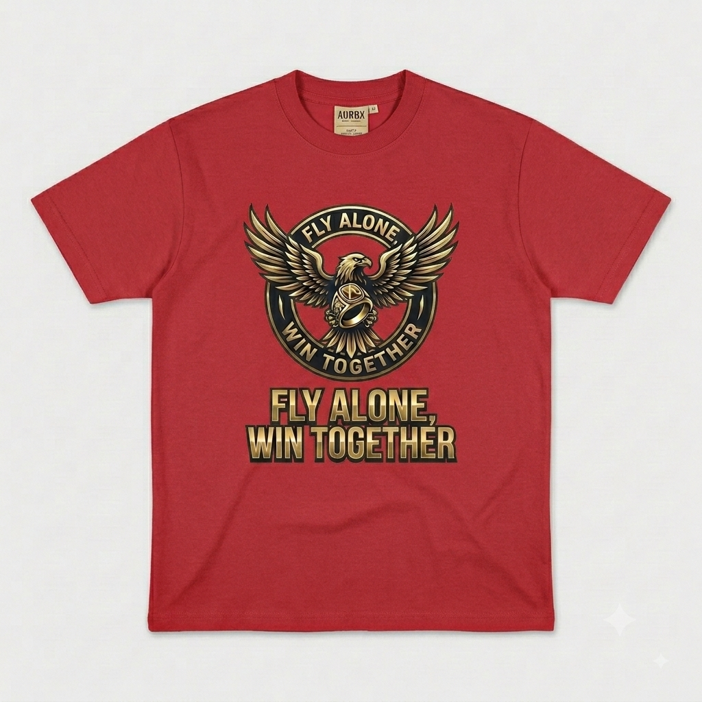 Aurox "Fly Alone, Win Together" Graphic Tee
