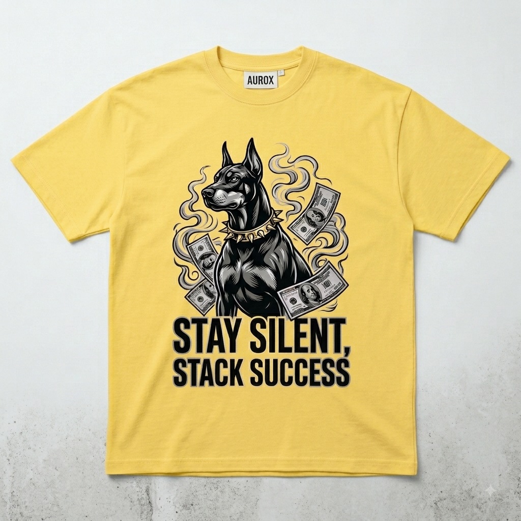 AUROX "STAY SILENT, STACK SUCCESS" Graphic Tee